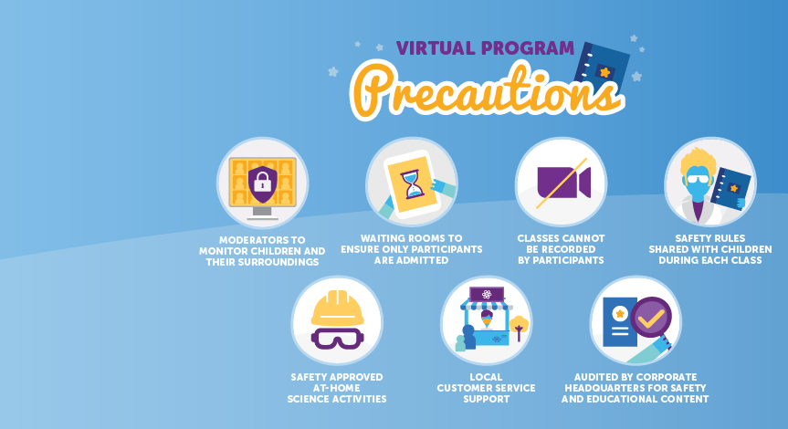 Mad Science's Virtual program precautionary safety guidelines